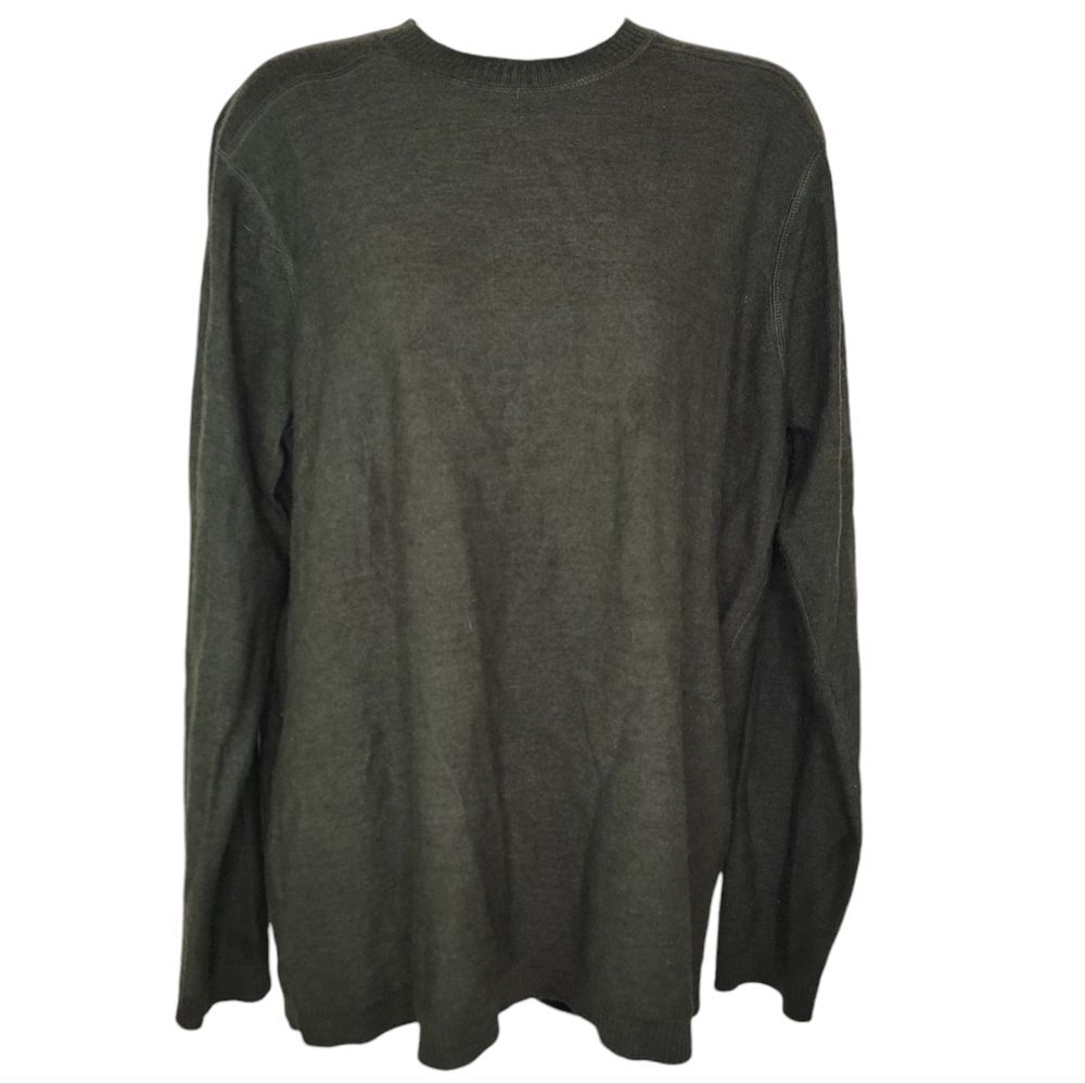 SmartWool Men's Medium Roundabout Olive Crew Neck Sweater Medium